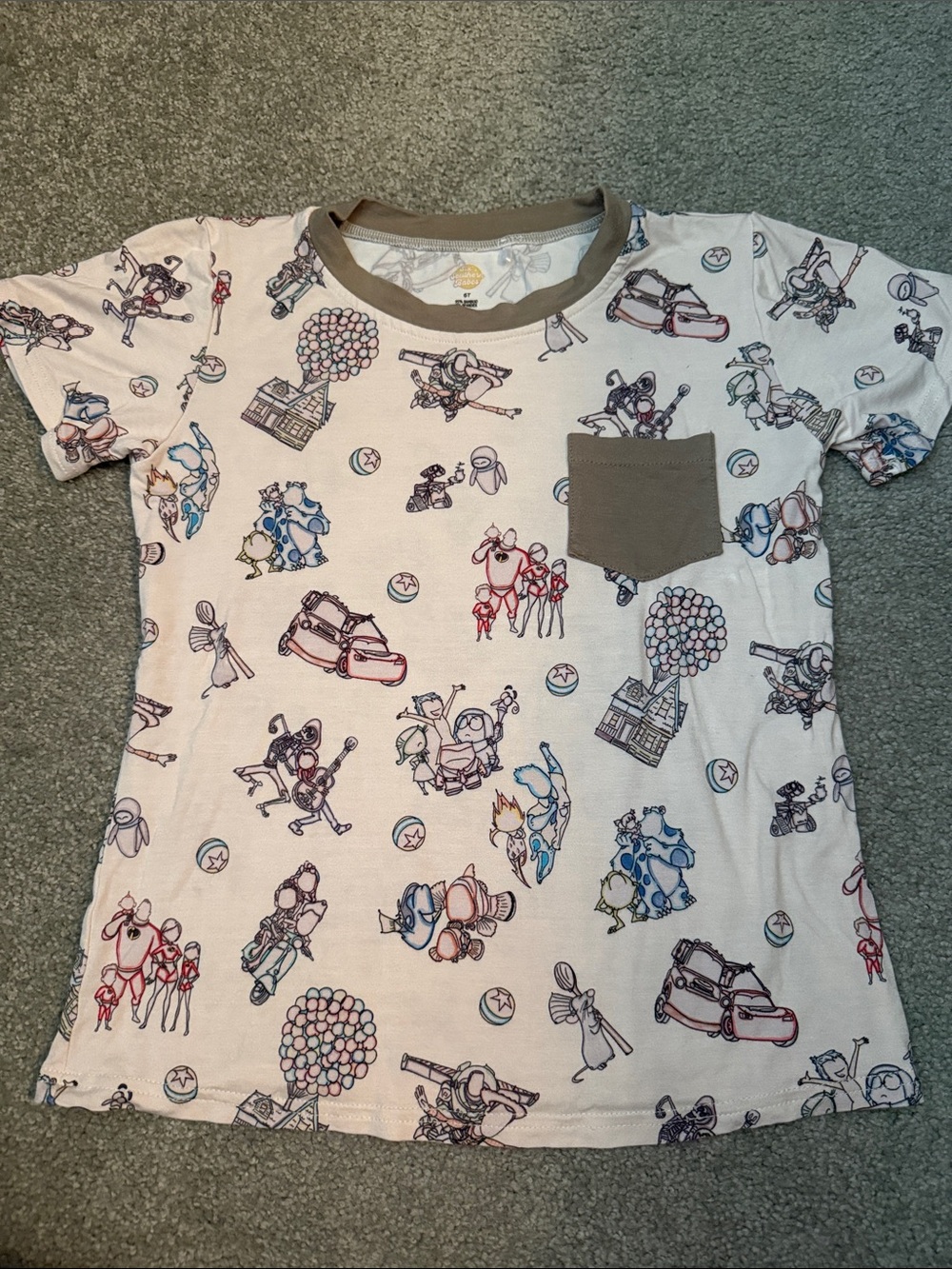 Kids Bamboo Disney Silhouette Pocket Short Sleeve Tee